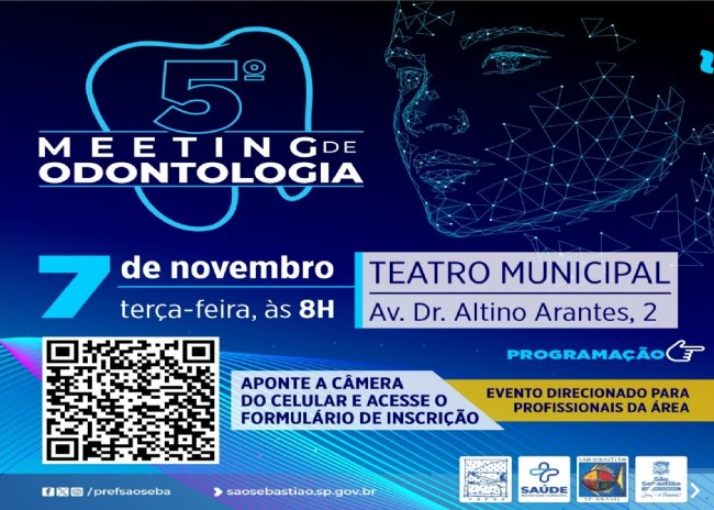 Prefeitura de São Sebastião está com inscrições abertas para o 5º Meeting de Odontologia